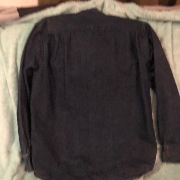 Eddie Bauer flannel lined denim shirt size S - Picture 4 of 7